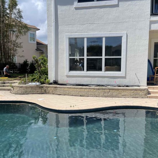 backyard with a pool